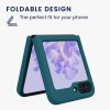 Etui Kwmobile do Samsung Galaxy Z Flip5, niebieskie, silikonowe, KWM000021UD007C