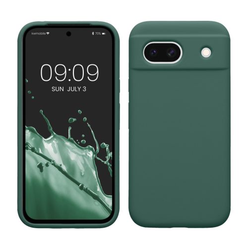 Etui Kwmobile do Google Pixel 8a, zielone, silikonowe, KWM000020KQ020C
