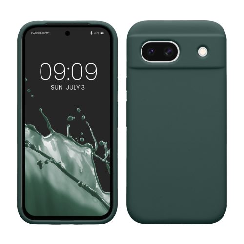 Etui Kwmobile do Google Pixel 8a, zielone, silikonowe, KWM000020KQ023C