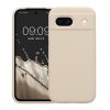 Etui Kwmobile do Google Pixel 8a, kremowe, silikonowe, KWM000020KQ024C