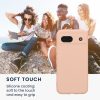 Etui Kwmobile do Google Pixel 8a, kremowe, silikonowe, KWM000020KU020C