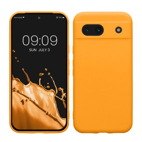 Etui Kwmobile do Google Pixel 8a, pomarańczowe, silikonowe, KWM000020KU022C