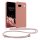 Etui Kwmobile ze smyczą do Google Pixel 8a, różowe, silikonowe, KWM000020KW007C