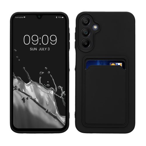 Etui Kwmobile do Samsung Galaxy A15 5G, czarne, silikonowe, KWM000021TI001C
