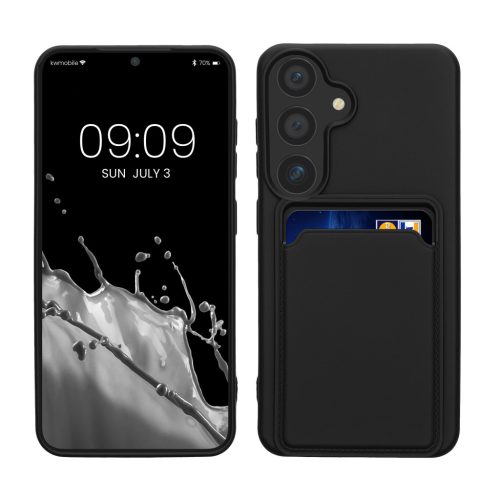 Etui Kwmobile do Samsung Galaxy S24, czarne, silikonowe, KWM000021TL001C