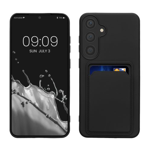Etui Kwmobile do Samsung Galaxy S24 Plus, czarne, silikonowe, KWM000021TM001C