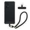 Etui Kwmobile z odpinanym paskiem na Samsung Galaxy A53 5G, przezroczyste/czarne, silikonowe, KWM000021UE001C