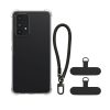 Etui Kwmobile z odpinanym paskiem na Samsung Galaxy A53 5G, przezroczyste/czarne, silikonowe, KWM000021UE001C