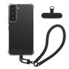 Etui Kwmobile z odpinanym paskiem na Samsung Galaxy S22, przezroczyste/czarne, silikonowe, KWM000021UH001C