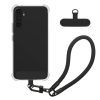 Etui Kwmobile z odpinanym paskiem na Samsung Galaxy A54 5G, przezroczyste/czarne, silikonowe, KWM000021UI001C