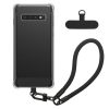 Etui Kwmobile z odpinanym paskiem na Samsung Galaxy S10, przezroczyste/czarne, silikonowe, KWM000021UJ001C