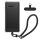Etui Kwmobile z odpinanym paskiem na Samsung Galaxy S10, przezroczyste/czarne, silikonowe, KWM000021UJ001C