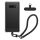 Etui Kwmobile z odpinanym paskiem na Samsung Galaxy S10e, przezroczyste/czarne, silikonowe, KWM000021UK001C