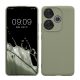 Etui Kwmobile do Poco F6, jasnozielone, silikonowe, KWM000020OW002C