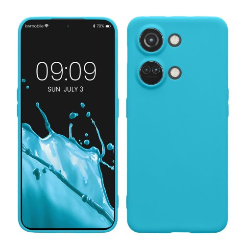 Etui Kwmobile do OnePlus Nord 3 5G, jasnoniebieskie, silikonowe, KWM0000204U009C