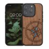 Etui Kwmobile do Apple iPhone 15 Pro, brązowe, drewno/silikon, KWM000020EI002C