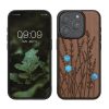 Etui Kwmobile do Apple iPhone 15 Pro, brązowe, drewno/silikon, KWM000020EI003C