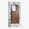 Etui Kwmobile do Apple iPhone 15 Pro, brązowe, drewno/silikon, KWM000020EI003C