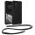 Etui Kwmobile ze smyczą do Samsung Galaxy A15 5G, czarne, silikonowe, KWM000021UN001C