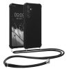 Etui Kwmobile ze smyczą do Samsung Galaxy A25, czarne, silikonowe, KWM000021UO001C