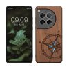 Etui Kwmobile do OnePlus 12, brązowe, drewno/silikon, KWM000022QB002C