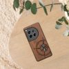 Etui Kwmobile do OnePlus 12, brązowe, drewno/silikon, KWM000022QB002C