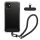 Etui Kwmobile z odpinanym sznurkiem do Apple iPhone 11, przezroczyste/czarne, silikonowe, KWM000022TK001C