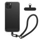 Etui Kwmobile z odpinanym sznurkiem do Apple iPhone 13, przezroczyste/czarne, silikonowe, KWM000022TL001C
