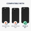 Etui Kwmobile z odpinanym sznurkiem do Apple iPhone 13, przezroczyste/czarne, silikonowe, KWM000022TL001C