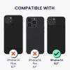 Etui Kwmobile z odpinanym sznurkiem do Apple iPhone 14, przezroczyste/czarne, silikonowe, KWM000022TM001C