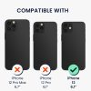 Etui Kwmobile z odpinanym sznurkiem do Apple iPhone 12, przezroczyste/czarne, silikonowe, KWM000022TN001C