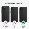 Etui Kwmobile z odpinanym sznurkiem do Apple iPhone 12 Pro, przezroczyste/czarne, silikonowe, KWM000022TO001C