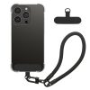 Etui Kwmobile z odpinanym sznurkiem do Apple iPhone 15 Pro, przezroczyste/czarne, silikonowe, KWM000022TQ001C