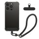 Etui Kwmobile z odpinanym sznurkiem do Apple iPhone 15 Pro, przezroczyste/czarne, silikonowe, KWM000022TQ001C
