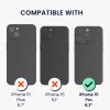 Etui Kwmobile z odpinanym sznurkiem do Apple iPhone 15 Pro, przezroczyste/czarne, silikonowe, KWM000022TQ001C