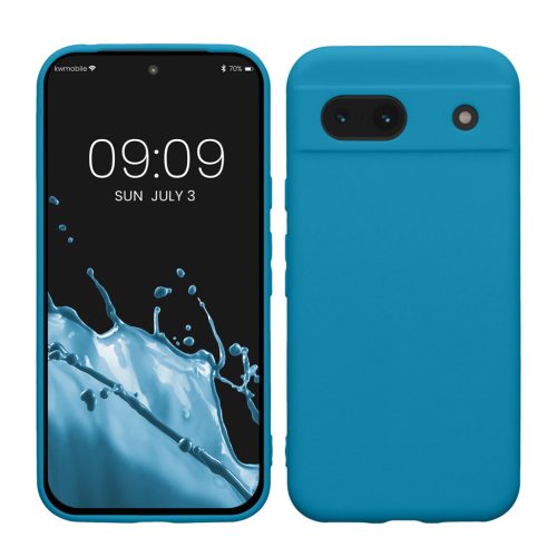 Etui Kwmobile do Google Pixel 8a, niebieskie, silikonowe, KWM000020KU025C