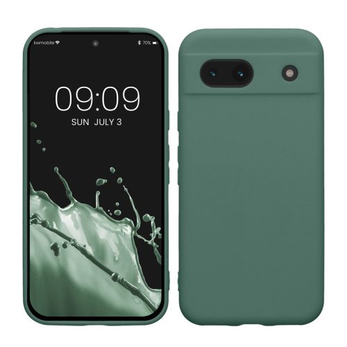 Etui Kwmobile do Google Pixel 8a, zielone, silikonowe, KWM000020KU026C