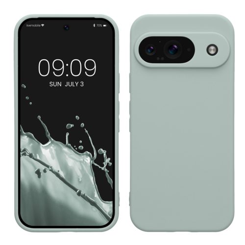 Etui Kwmobile do Google Pixel 9, jasnozielone, silikonowe, KWM000020PG005C