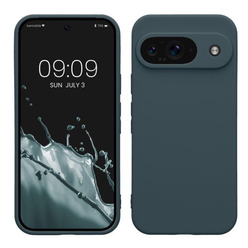 Etui Kwmobile do Google Pixel 9, ciemnozielone, silikonowe, KWM000020PG008C