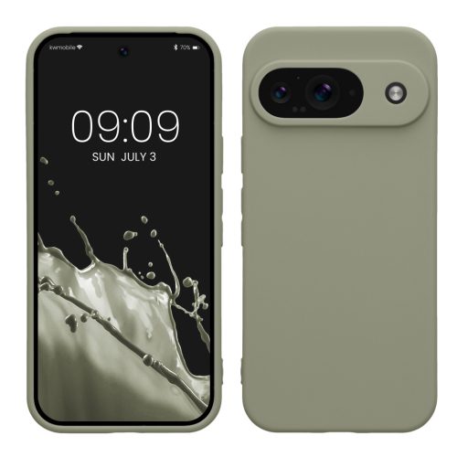 Etui Kwmobile do Google Pixel 9, jasnozielone, silikonowe, KWM000020PG009C
