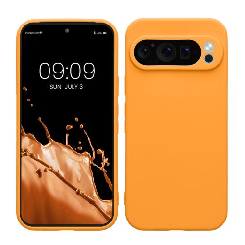 Etui Kwmobile do Google Pixel 9 Pro, pomarańczowe, silikonowe, KWM000020PH002C