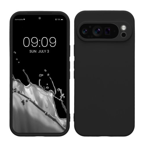 Etui Kwmobile do Google Pixel 9 Pro, czarne, silikonowe, KWM000020PH004C
