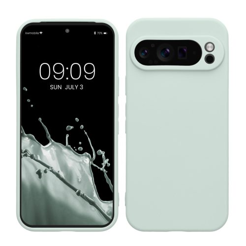 Etui Kwmobile do Google Pixel 9 Pro, jasnozielone, silikonowe, KWM000020PH005C