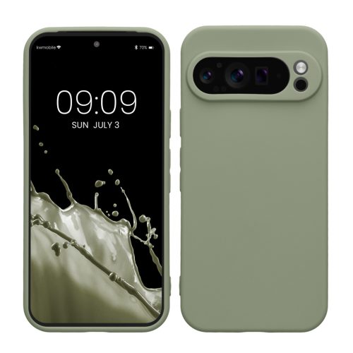 Etui Kwmobile do Google Pixel 9 Pro, jasnozielone, silikonowe, KWM000020PH009C