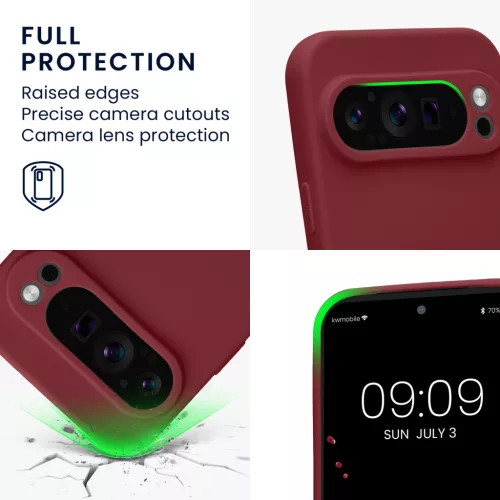 Etui Kwmobile do Google Pixel 9 Pro, fioletowe, silikonowe, KWM000020PH010C