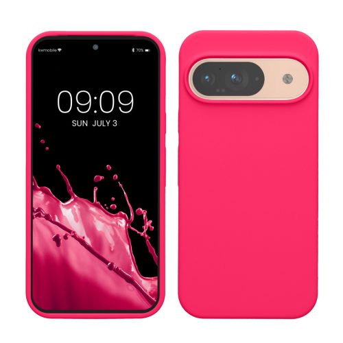 Etui Kwmobile do Google Pixel 9/Pixel 9 Pro, różowe, silikonowe, KWM000020PI005C