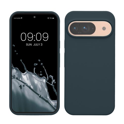 Etui Kwmobile do Google Pixel 9/Pixel 9 Pro, ciemnozielone, silikonowe, KWM000020PI014C