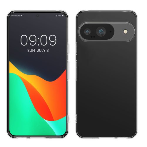 Etui Kwmobile do Google Pixel 9, przezroczyste, silikonowe, KWM000020PK001C