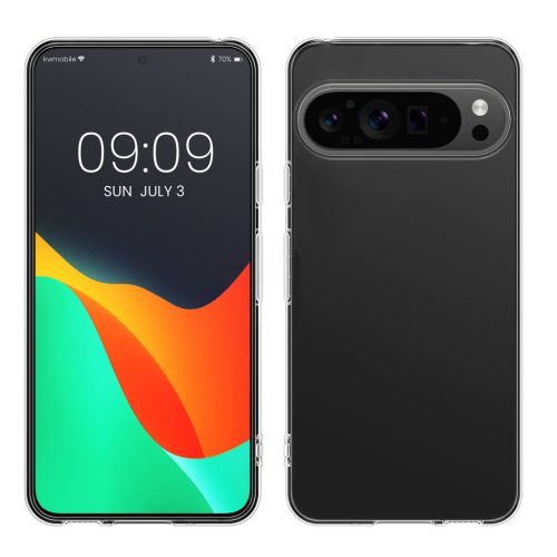 Etui Kwmobile do Google Pixel 9 Pro, przezroczyste, silikonowe, KWM000020PL001C