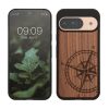 Etui Kwmobile do Google Pixel 9/Pixel 9 Pro, brązowe, drewno/silikon, KWM000020PT001C